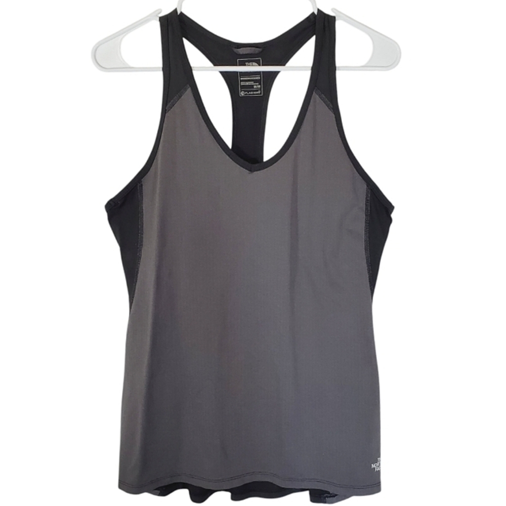 2010 * The North Face Flash Dry Racer Back Tank Gray Black Size M
